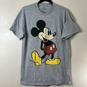 Disney Mickey Mouse Gray Tee shirt Classic Short Sleeve Character Women’s M